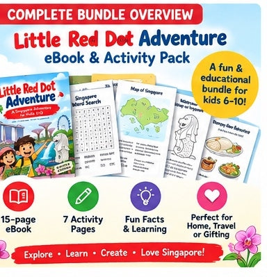 Little Red Dot Adventure – Singapore Kids Explorer eBook & Activity Pack