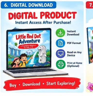 Little Red Dot Adventure – Singapore Kids Explorer eBook & Activity Pack