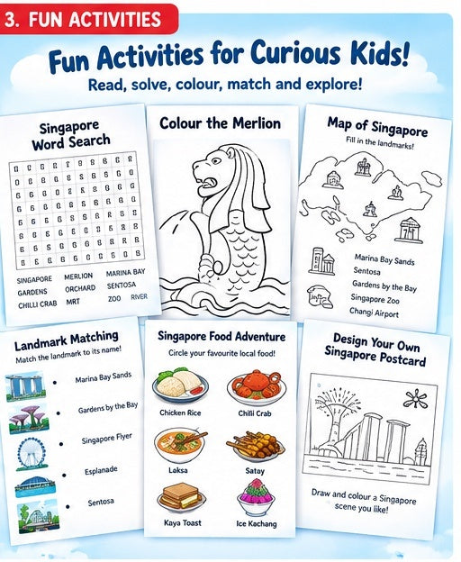 Little Red Dot Adventure – Singapore Kids Explorer eBook & Activity Pack